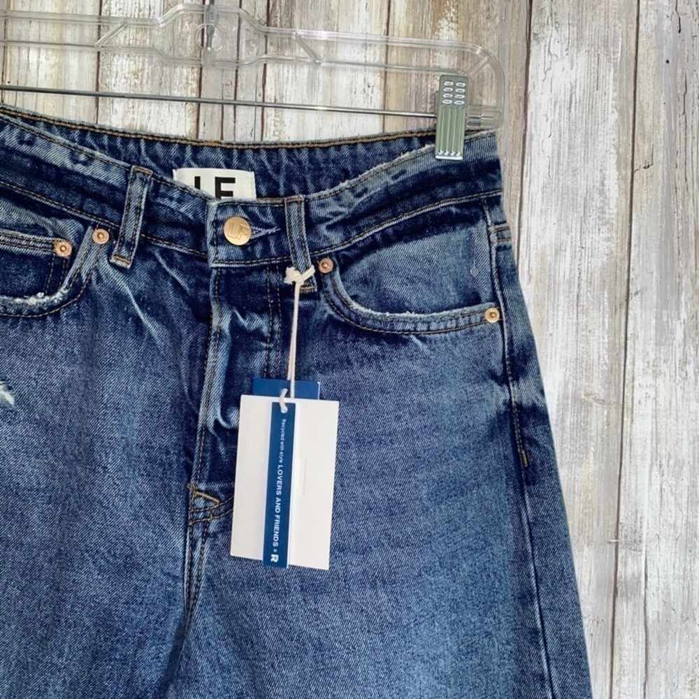 👖 NWT Lovers + Friends Ryan High Rise Straight Jeans – Size 25 - Picture 7 of 12